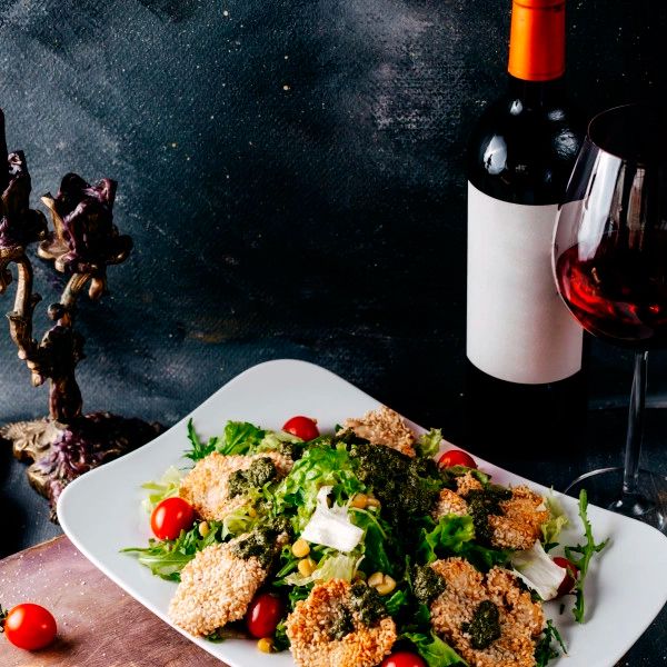 Vino y verduras
